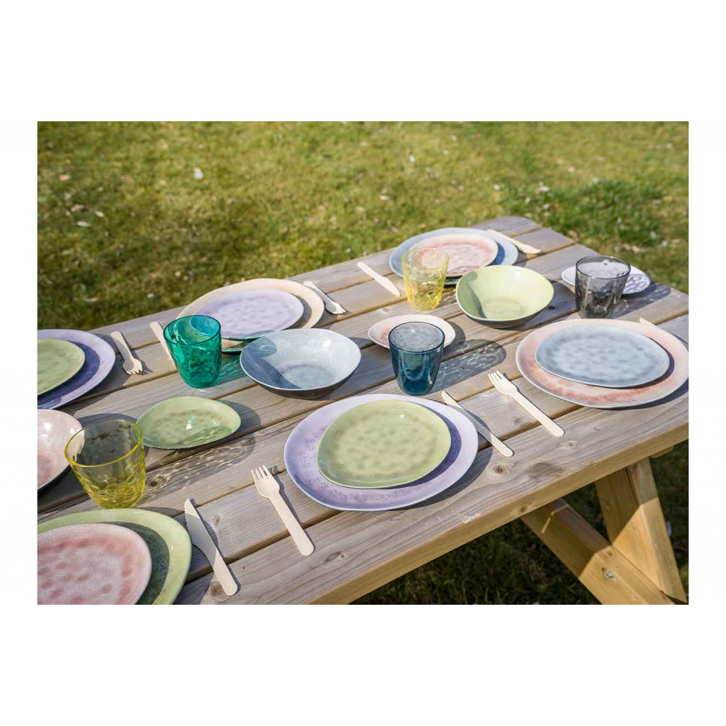 Cosy&Trendy STREETFOOD GO AZZURRO DEEP PLATE 19.5X16CM MELAMINE