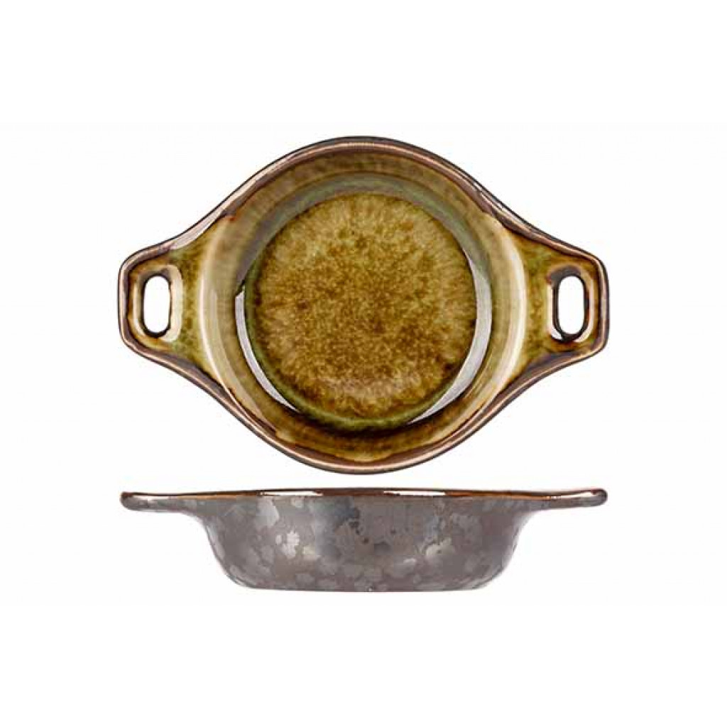 Cosy&Trendy ELEMENTS MINERAL APERO DISH 9,4X6,6XH2,9CM WITH HANDLES