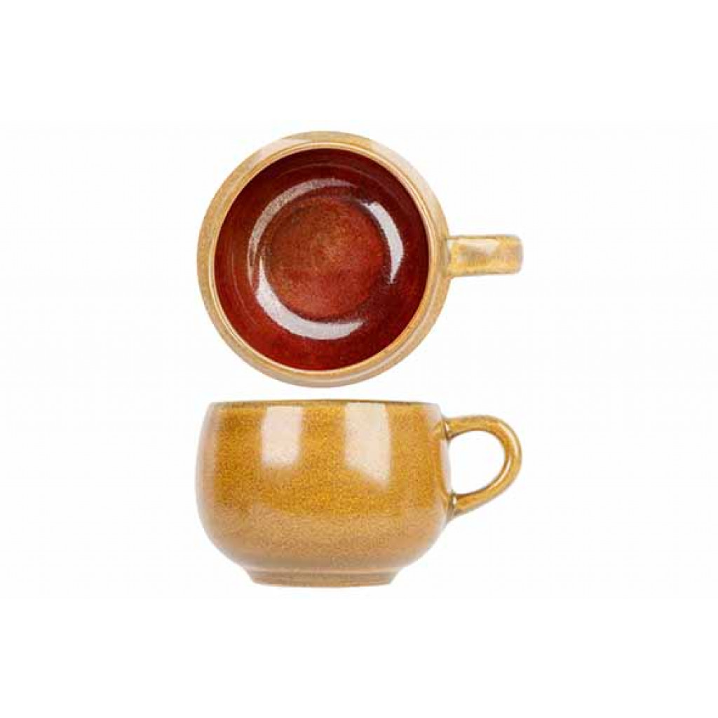 Cosy&Trendy ELEMENTS MUSTARD ESPRESSOCUP 10CLD6XH4,8CM WITH HANDLE