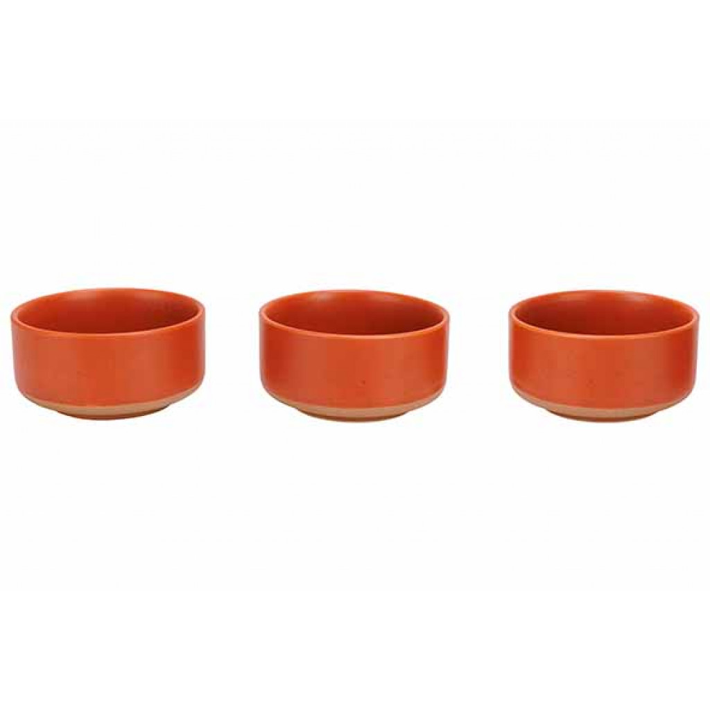 Cosy&Trendy DELA BOWL SET3 D10,5XH5CM TERRACOTTA