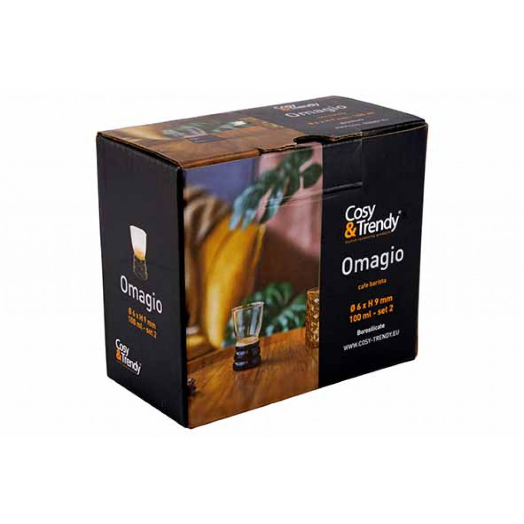 Cosy&Trendy OMAGIO CAFE BARISTA 100ML SET 2D5.7XH8.85CM SINGLE-WALLED -BOROSILICATE