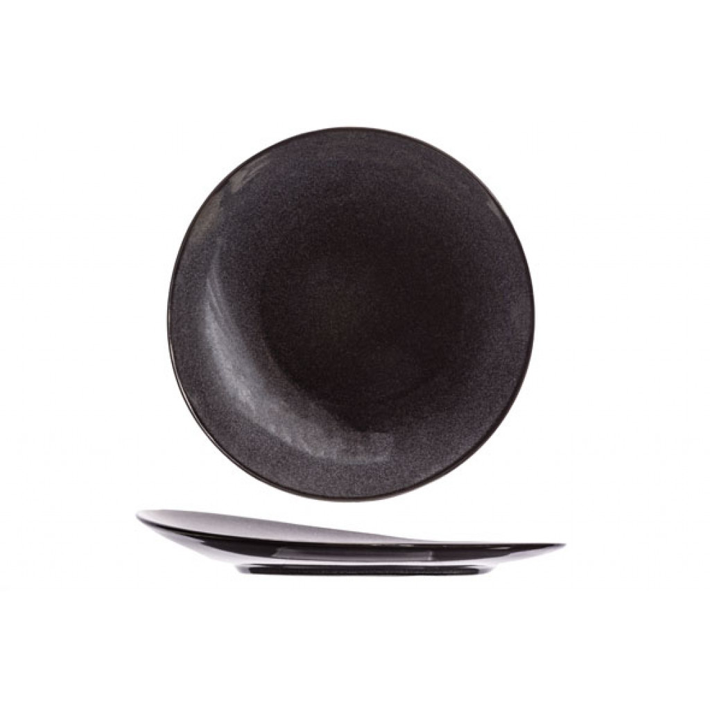 Cosy&Trendy BLACK GRANITE DINNER PLATE D27CM