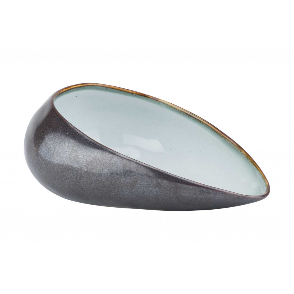 Cosy&Trendy PLATO MATT BOWL 21,5X15XH8,5CMDROP-SHAPE - OUTSIDE MATT