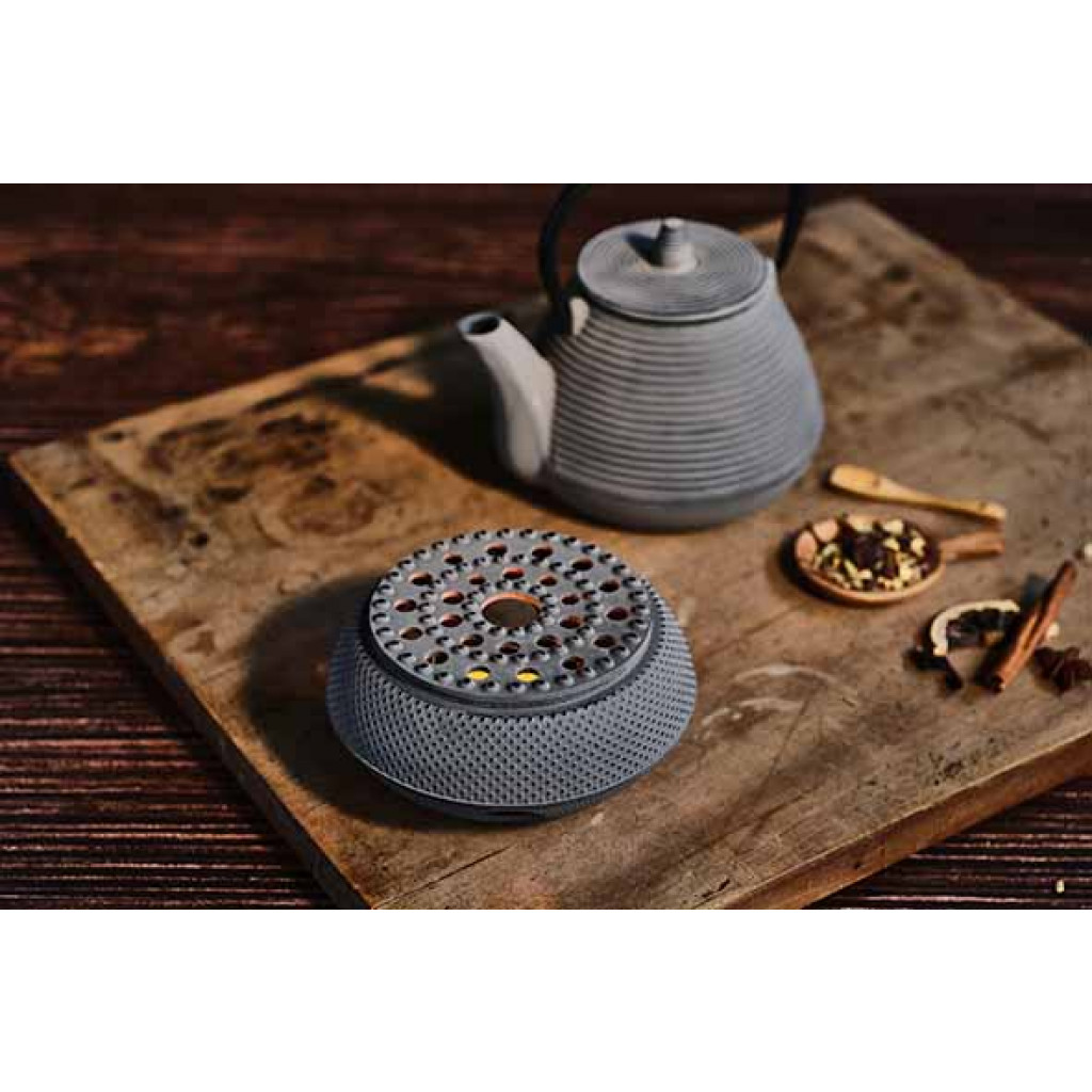 Cosy&Trendy WARMER LIGHT GREY  D14XH7,5CM CAST IRON