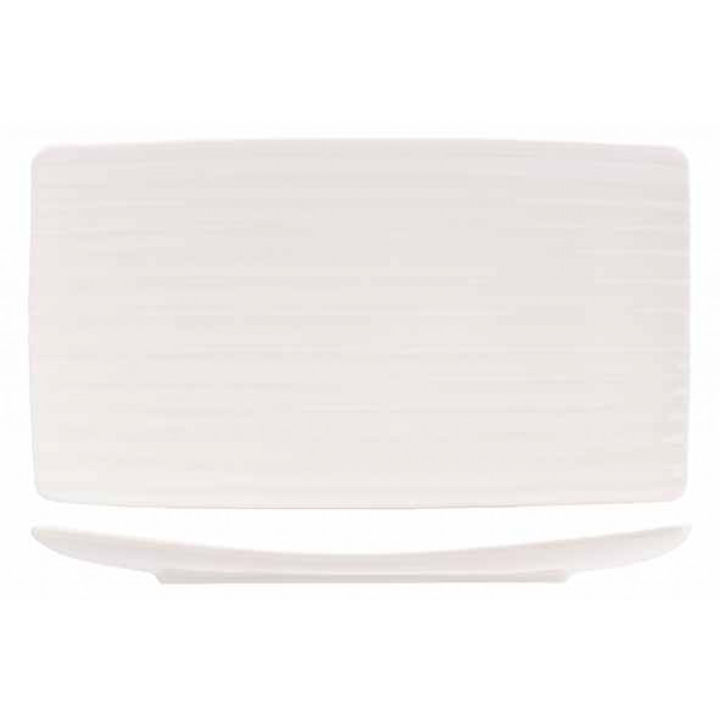 Cosy&Trendy ARTISAN WHITE RECTANGULAR PLATE 36X20CM