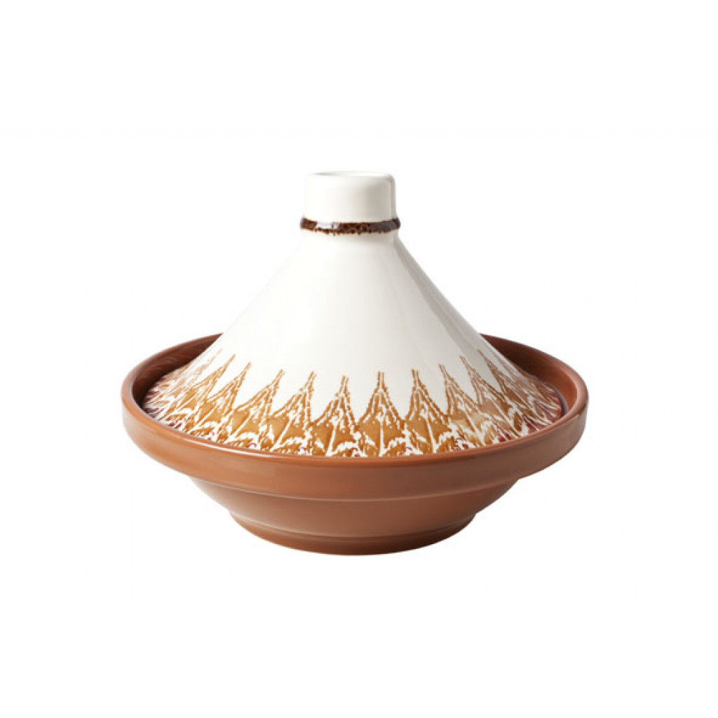 Cosy&Trendy TAJINE IKAT TERRACOTTA 28 CM RED WHITE0300084.12119