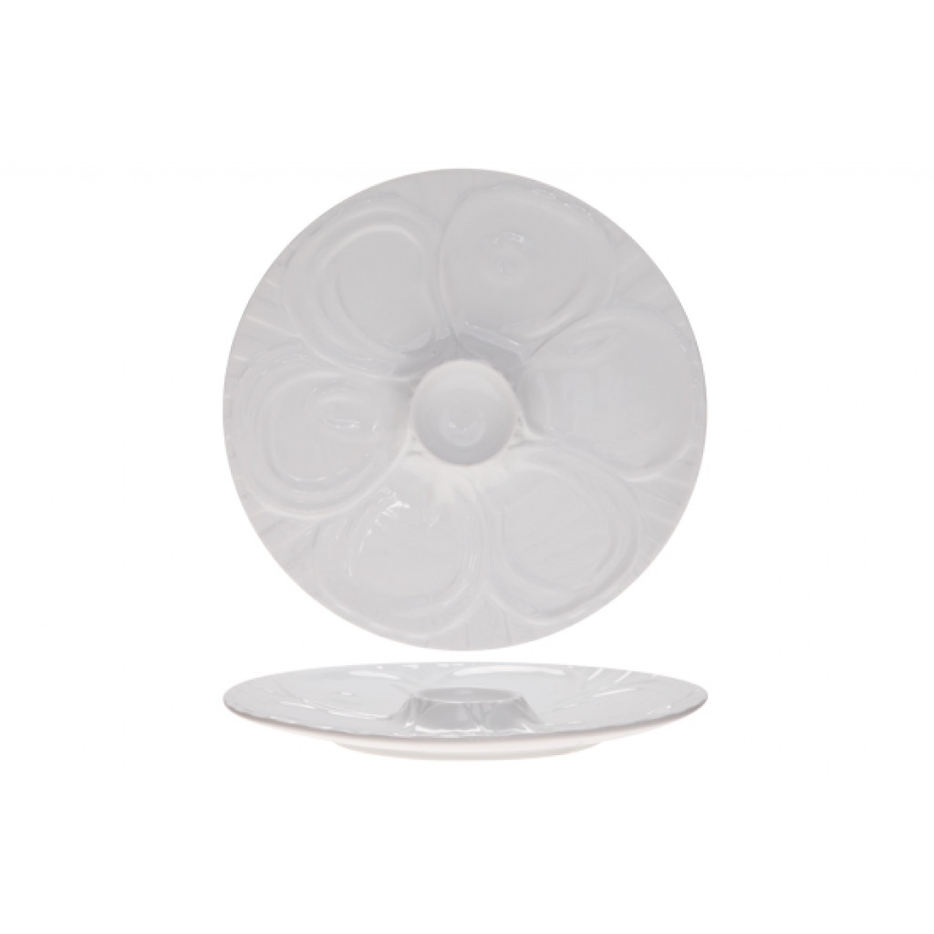 Cosy&Trendy OYSTER PLATE WHITE D28,5XH2,5CM