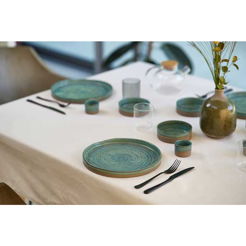 Cosy&Trendy BASALT OCEAN GREEN DISH D11,5XH4,8CM