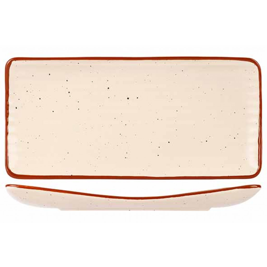 Cosy&Trendy ARTISAN CREAM RECTANGULAR PLATE 30X15CM