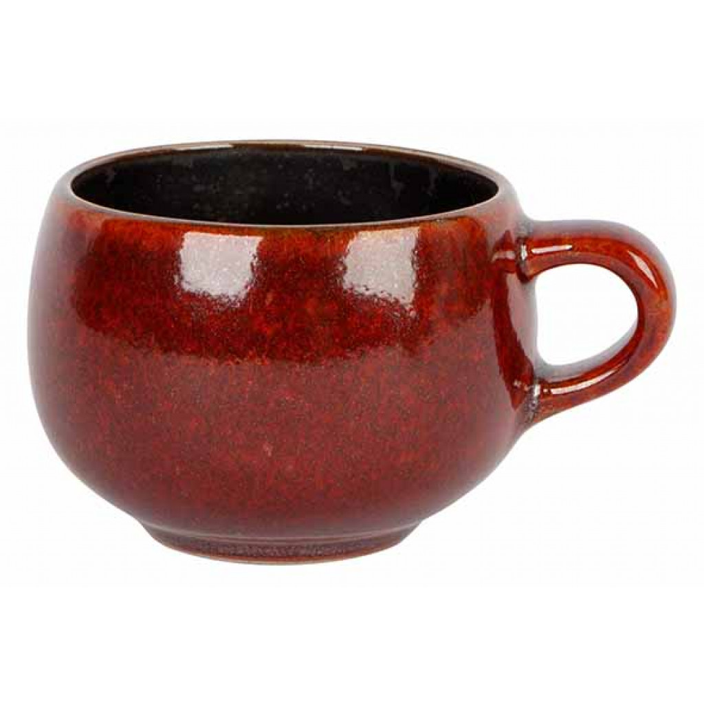 Cosy&Trendy ELEMENTS MAROON ESPRESSOCUP 10CLD6XH4,8CM WITH HANDLE