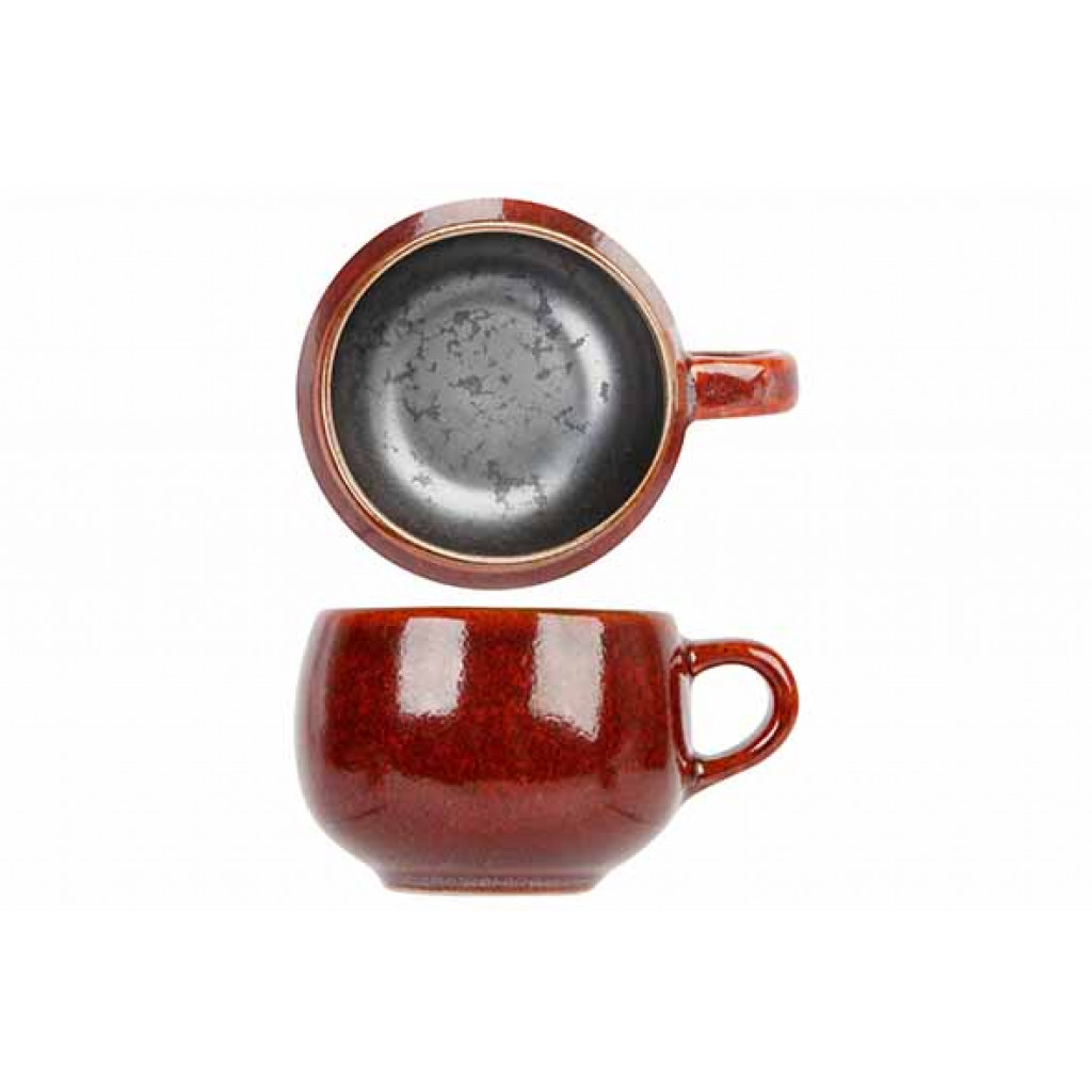 Cosy&Trendy ELEMENTS MAROON ESPRESSOCUP 10CLD6XH4,8CM WITH HANDLE