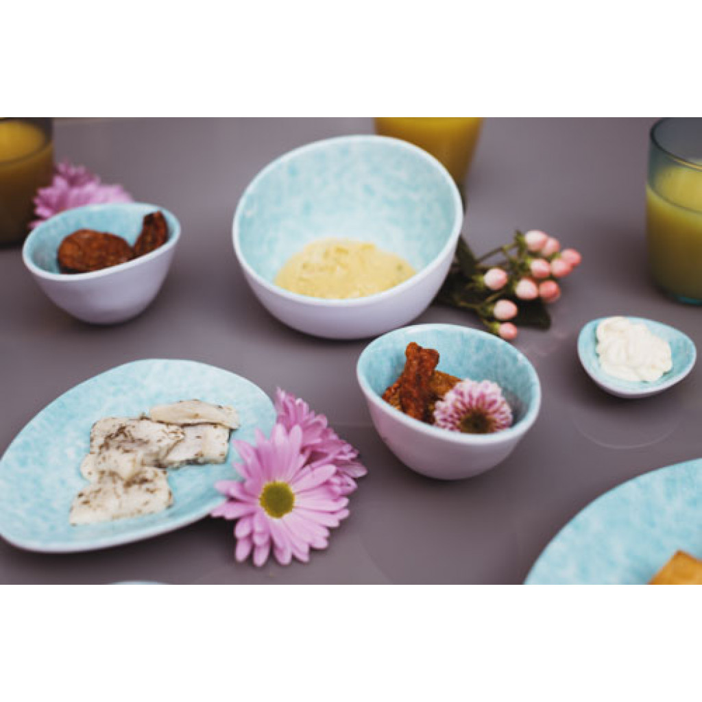 Cosy&Trendy STREETFOOD GO AZZURRO PLATE 27.5X23XH2.2CM MELAMINE