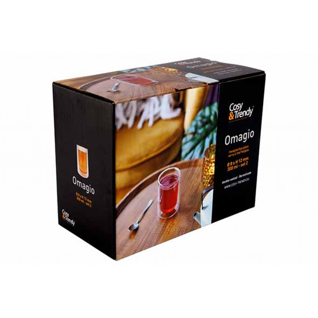 Cosy&Trendy OMAGIO TEA 300ML SET 2D8XH12CM DOUBLE-WALLED - BOROSILICATE