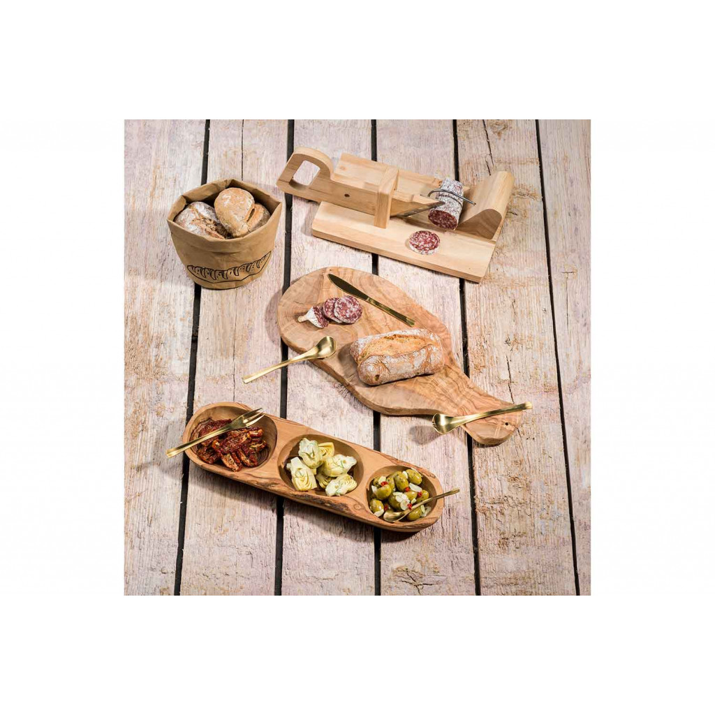 Cosy&Trendy ANTIPASTI PLATE 3-6 SECTION OLIVEWOOD40-55X18-28X5CM