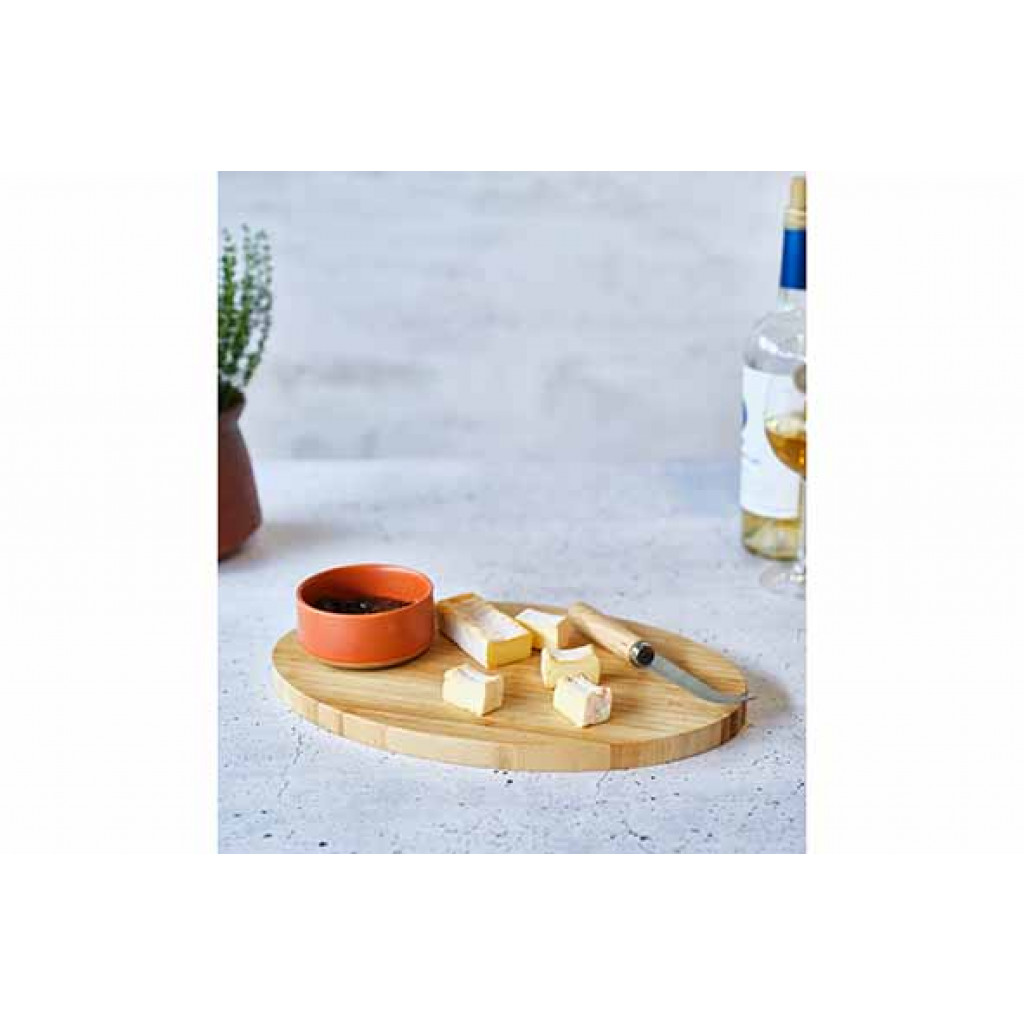 Cosy&Trendy DELA APEROSET 3PCS - SERVING BOARD 35X23CM + BOWL D10,5X5CM + CHEESE KNIFE