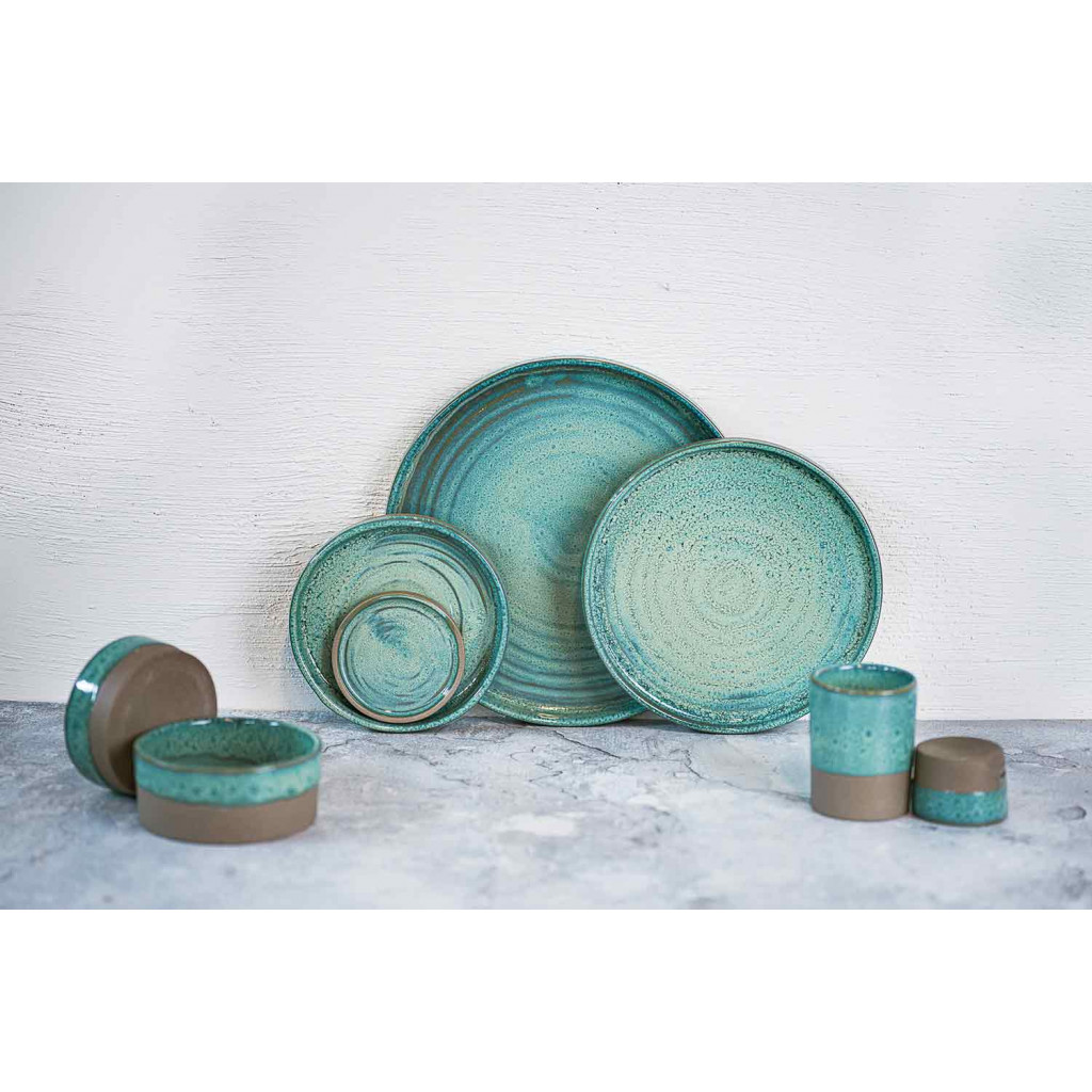 Cosy&Trendy BASALT OCEAN GREEN DISH D10XH3,7CM