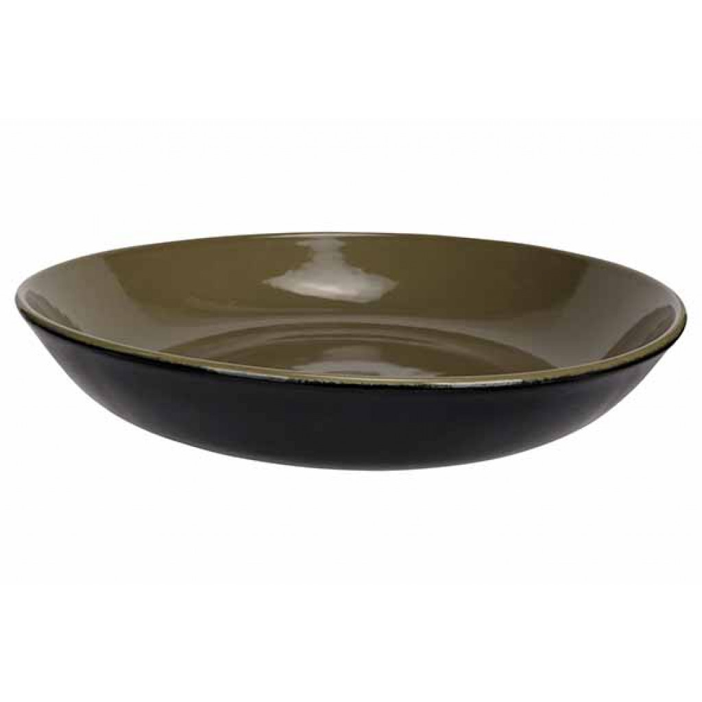 Cosy&Trendy JAXX OLIVE GREEN SOUP PLATE D24CM