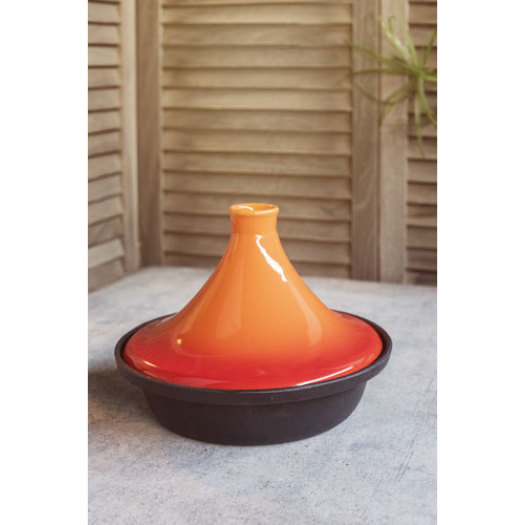 Cosy&Trendy TAJINE BLACK-ORANGE DIA 25CM INDUCTION