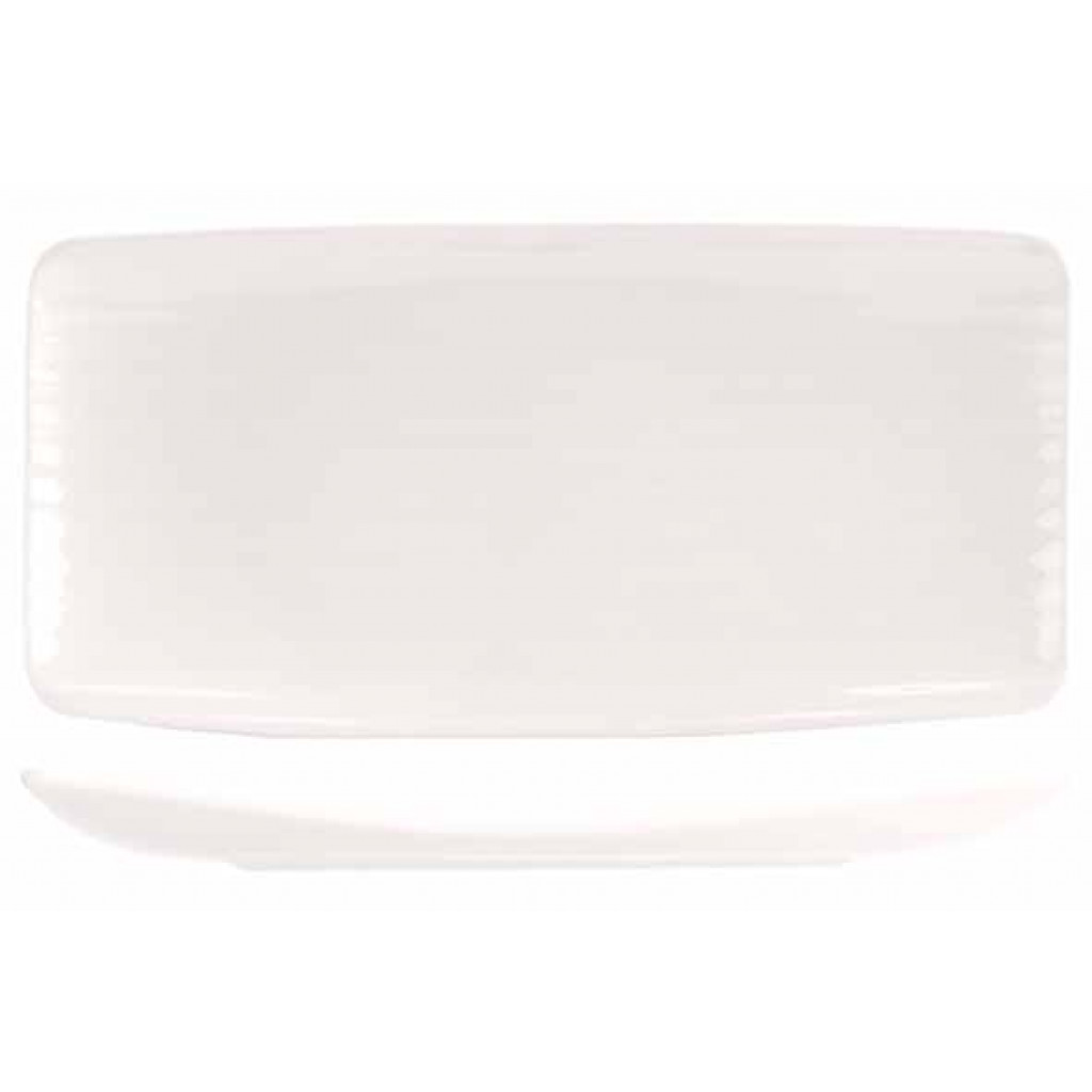 Cosy&Trendy ARTISAN WHITE RECTANGULAR PLATE 30X15CM