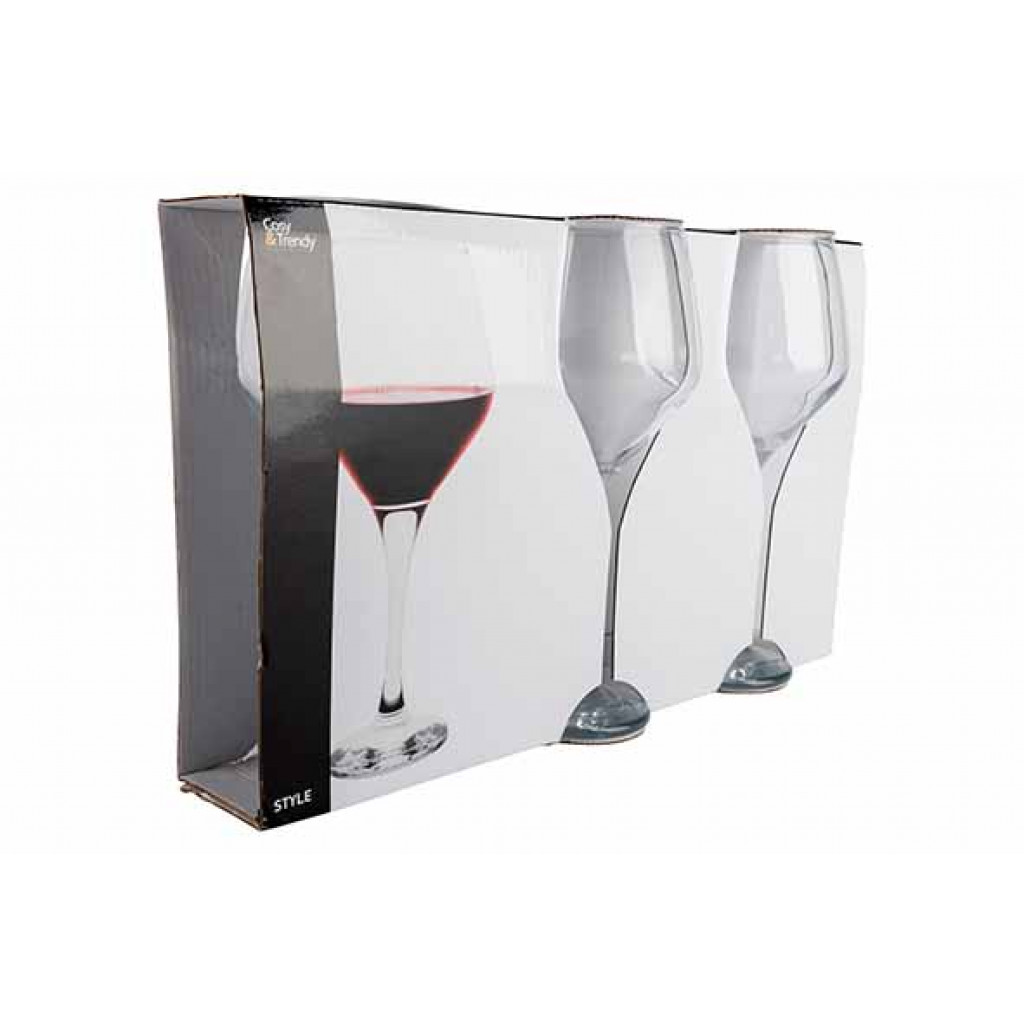 Cosy&Trendy COSY MOMENTS STYLE WINE GLASS SET3 45CL