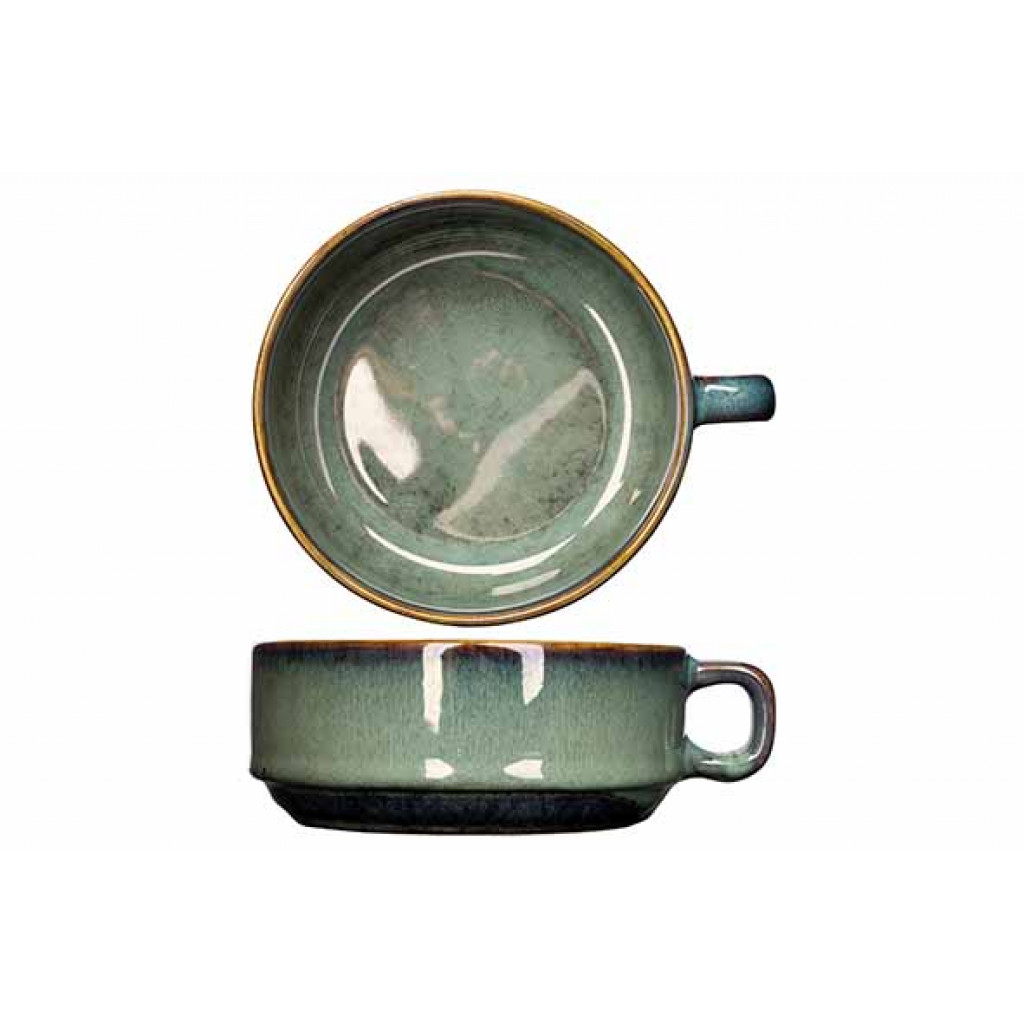 Cosy&Trendy JADE SOUP BOWL WITH HANDLE D12,5XH5CM