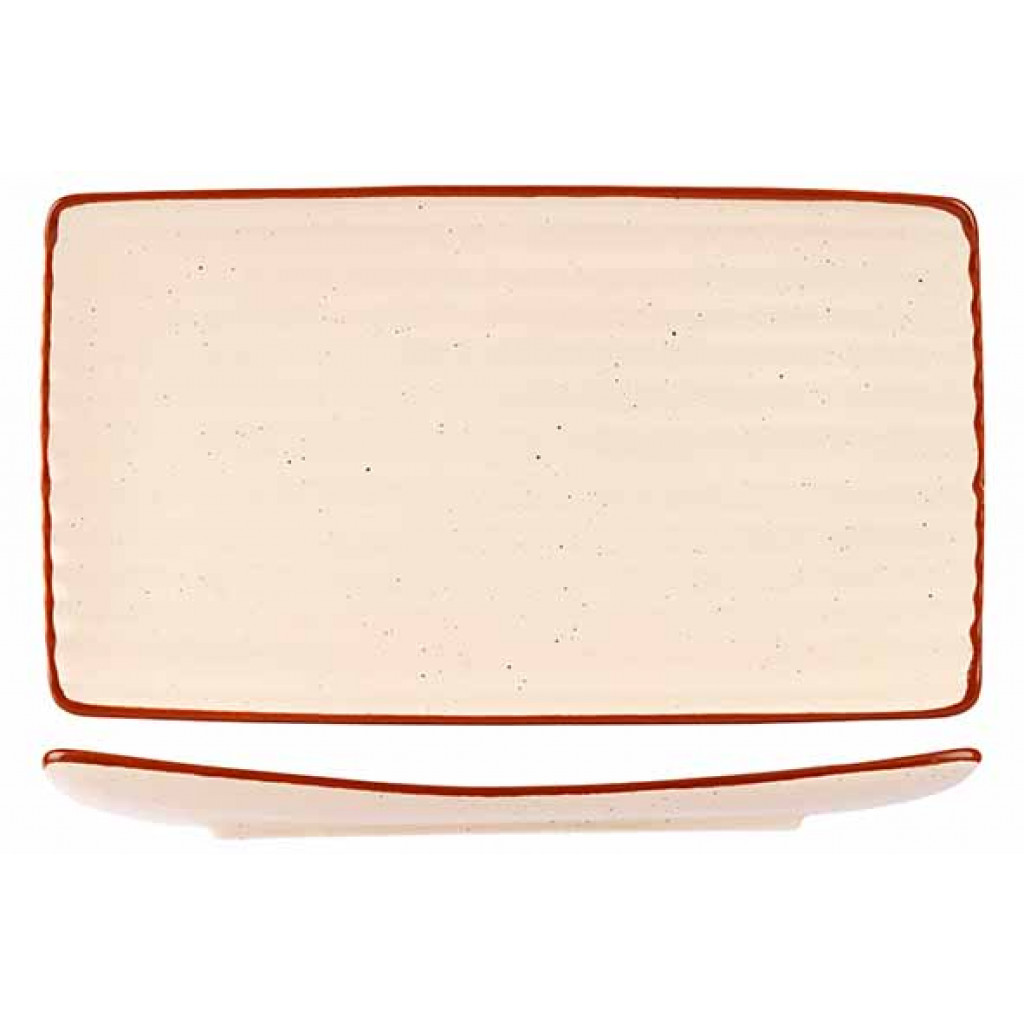 Cosy&Trendy ARTISAN CREAM RECTANGULAR PLATE 36X20CM