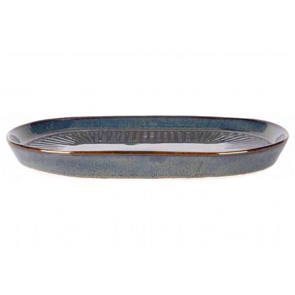 Cosy&Trendy SOLAS BLUE OVAL PLATE 19X12,5CM