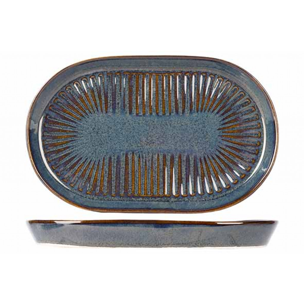 Cosy&Trendy SOLAS BLUE OVAL PLATE 19X12,5CM