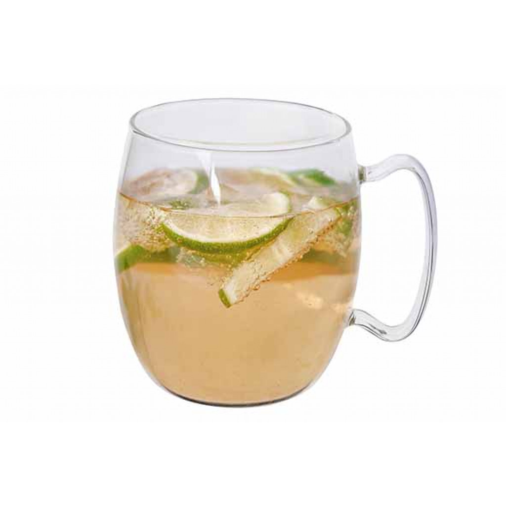 Cosy&Trendy MOSCOW MULE GLASS TRANSPARENT SET2INCL. 2 ECO STRAWS