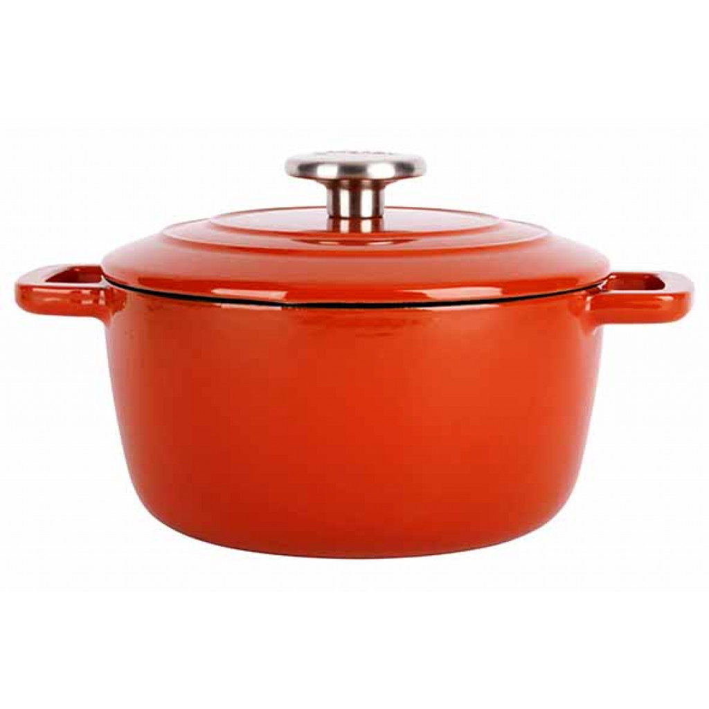 Cosy&Trendy FONTESTIC COOKING POT RUST D20XH10,5CM2,7L CAST IRON WITH LID