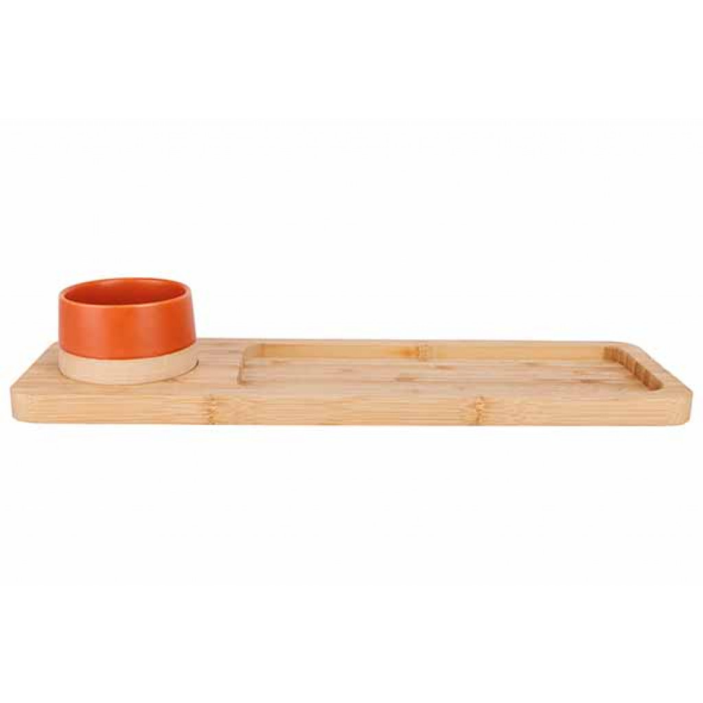 Cosy&Trendy DELA APEROSET 2PCS - SERVING BOARD 48X12+ 1X BOWL D9,5X5,5CM