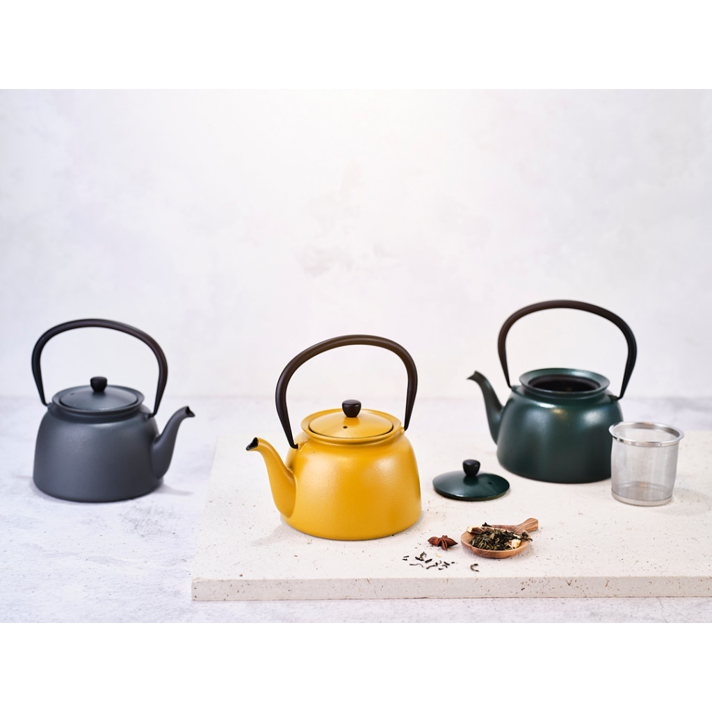 Cosy&Trendy JANE TEAPOT MUSTARDYELLOW 0,92L CAST IRON