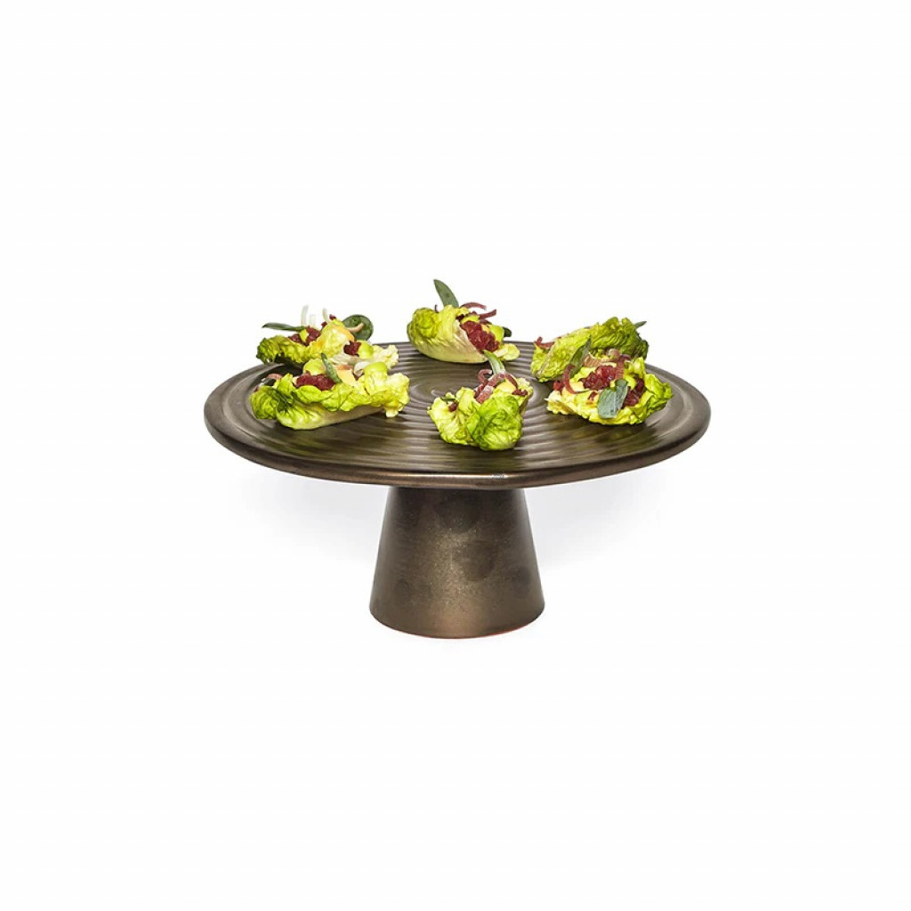 Dutch Deluxes Food Stand CERAMIC Platinum Matt