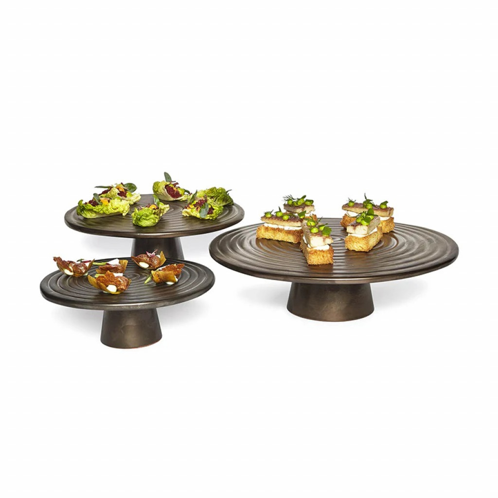 Dutch Deluxes Food Stand CERAMIC Platinum Matt