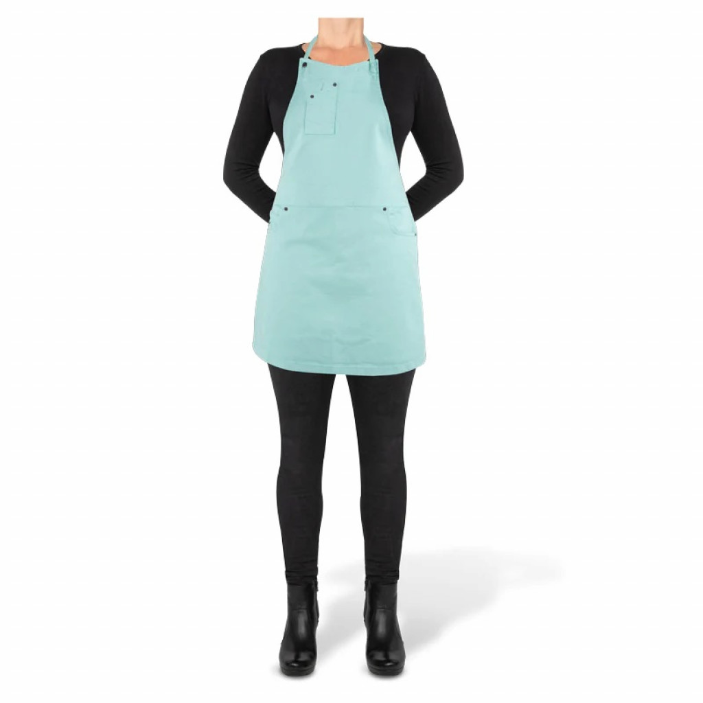 Dutchdeluxes Five pockets apron - slim fit ORGANIC COTTON Azure