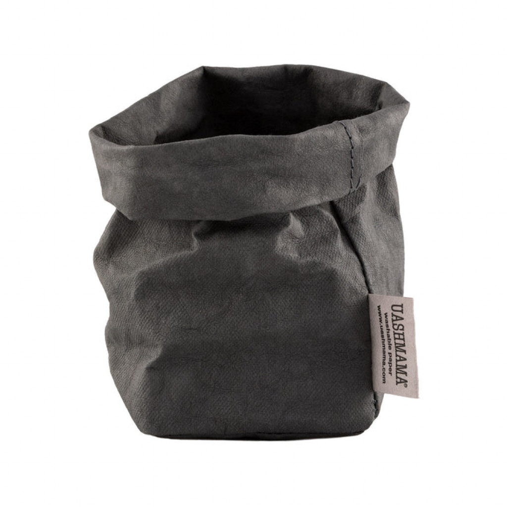 PAPER BAG PICCOLO DARK GREY UASHMAMA