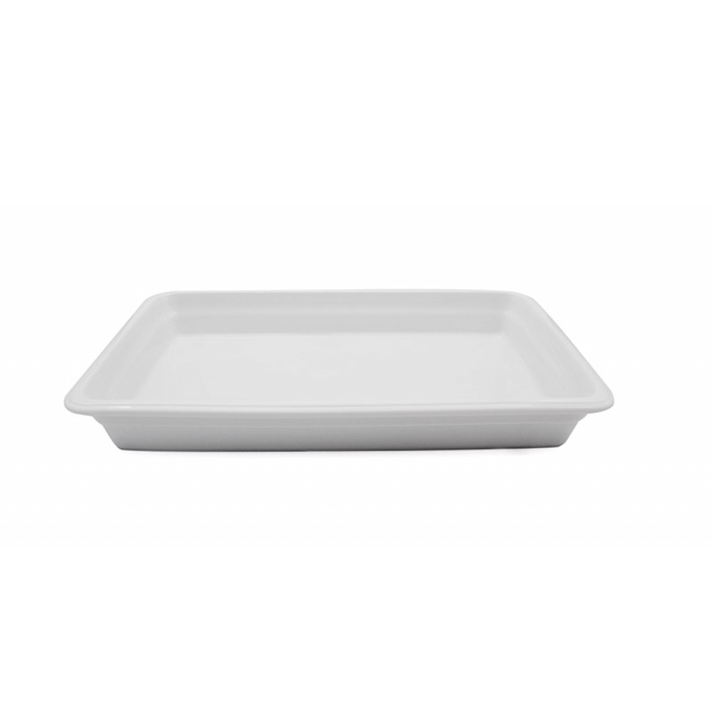 Porcellane Saronno Gastronorm 1/1 rounded edges White Color