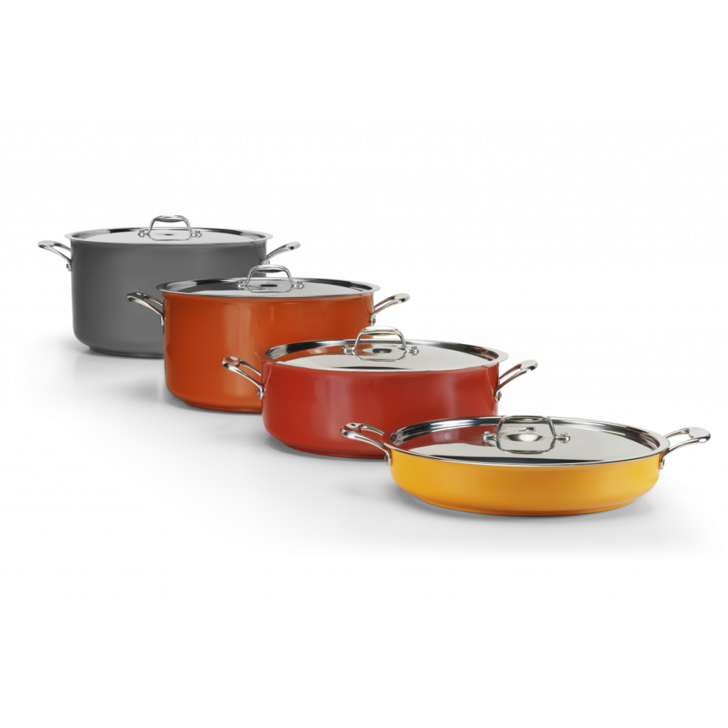 Pujadas SAUCE POT W/LID COOL 28CM YEL.