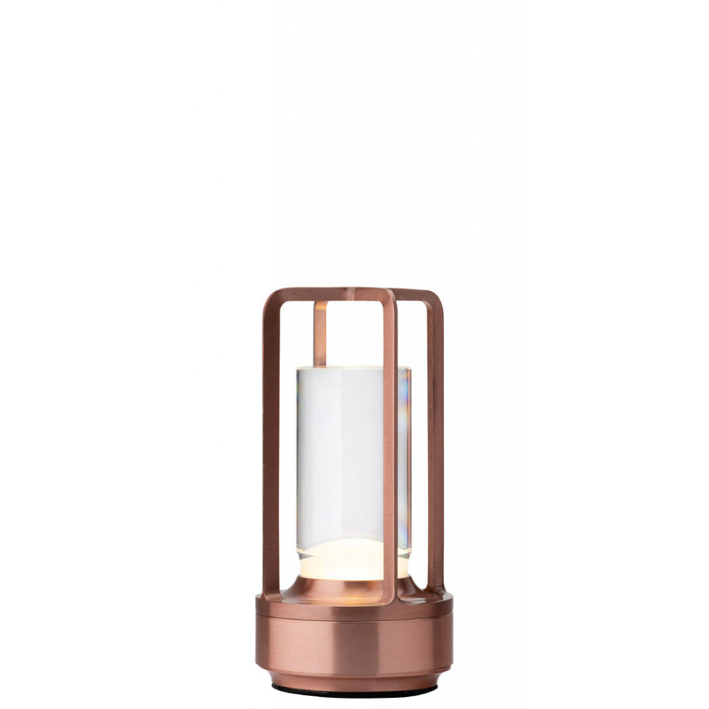 Utopia Cuba LED Cordless Lamp 17.5cm - Brushed Copper