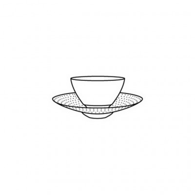 Hering Berlin Cielo tea bowl and saucer Ø110 h75 200ml,Ø185 h35