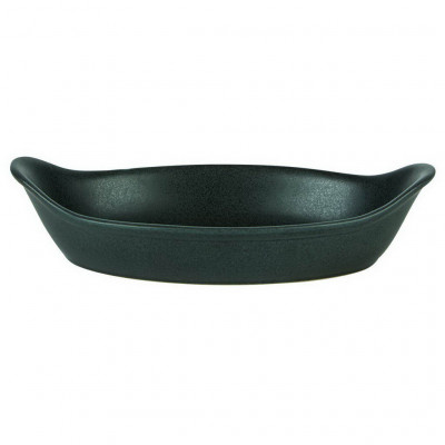 DPS Rustico Carbon Oval Eared Dish 25cm