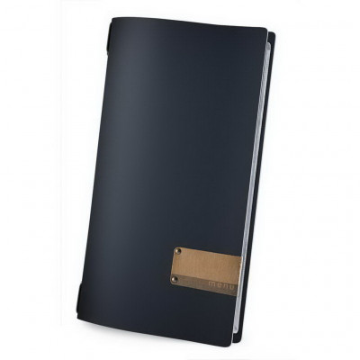 DAG style menu cover 4RE PATCH label “menu” 4 envelopes elastic cord FASHION BLUE