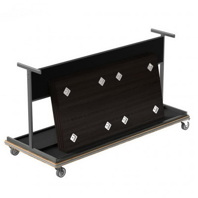 Craster Storage Trolley for Wooden Tops Powder Coated Steel 1924 × 824 × 1040 mm