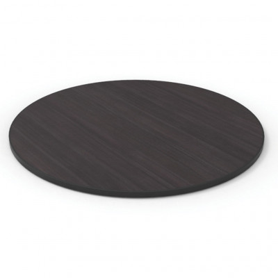 Craster Rise 800 Erable Wenge Reef Edge Round Table Top  HPL, Reef Edge 1130ø × 25 mm 44ø × 1"