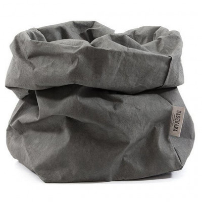 Uashmama Paper Bag L plus dark grey