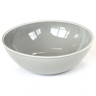 Craster Tilt Medium Light Grey Ceramic Bowl Ceramic 250ø × 85 mm