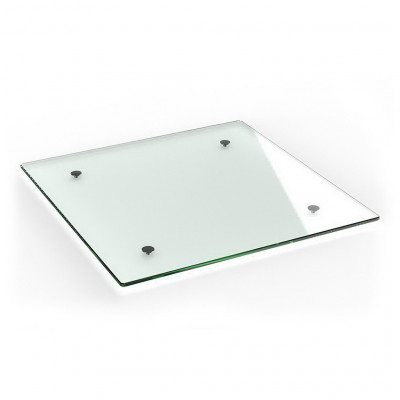 Craster Rise 700 Clear Glass Square Table Top Clear Glass 700 × 700 × 22 mm 
27.5 × 27.6 × 0.9”