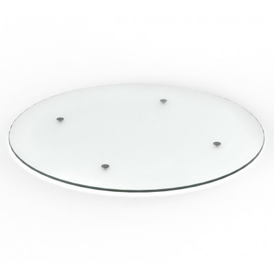 Craster Rise 700 Frosted Glass Round Table Top Frosted Glass 990ø × 22 mm 
39ø × 0.9”