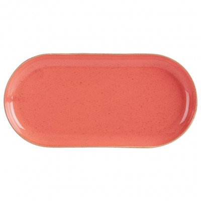 DPS Coral Narrow Oval Plate 30cm