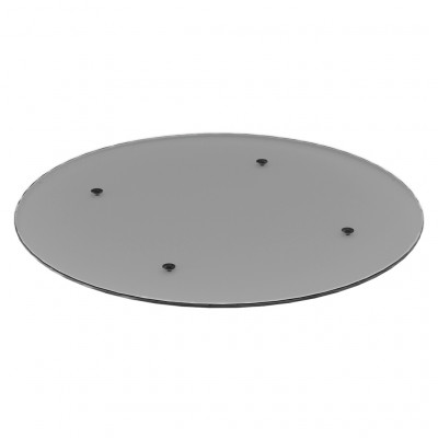 Craster Rise 700 Grey Glass Round Table Top Grey Glass 990ø × 22 mm 
39ø × 0.9”